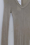 Marc Le Bihan Center-seam T-shirt 2869 Series MLB-2869-DLH TILLEUL Light green yellow